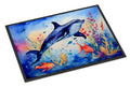 Dolphin Doormat Indoor Outdoor 24H X 36W Front Door Mat Rugs for Entryway, Non Slip Washable Low Pile,