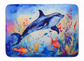 Dolphin Memory Foam Kitchen Mat Machine Washable Anti-Fatigue Cushion Comfort Bath or Kitchen Rug