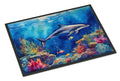 Dolphin Doormat Indoor Outdoor 18H X 27W Front Door Mat Rugs for Entryway, Non Slip Washable