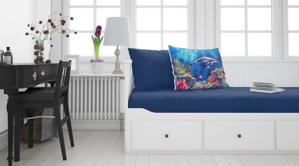 Dolphin Standard Pillowcase Lightweight Super Soft Easy Care Decorative Artwork Pillowcase, Standard