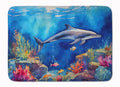 Dolphin Memory Foam Kitchen Mat Machine Washable Anti-Fatigue Cushion Comfort Bath or Kitchen Rug