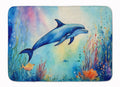 Dolphin Memory Foam Kitchen Mat Machine Washable Anti-Fatigue Cushion Comfort Bath or Kitchen Rug