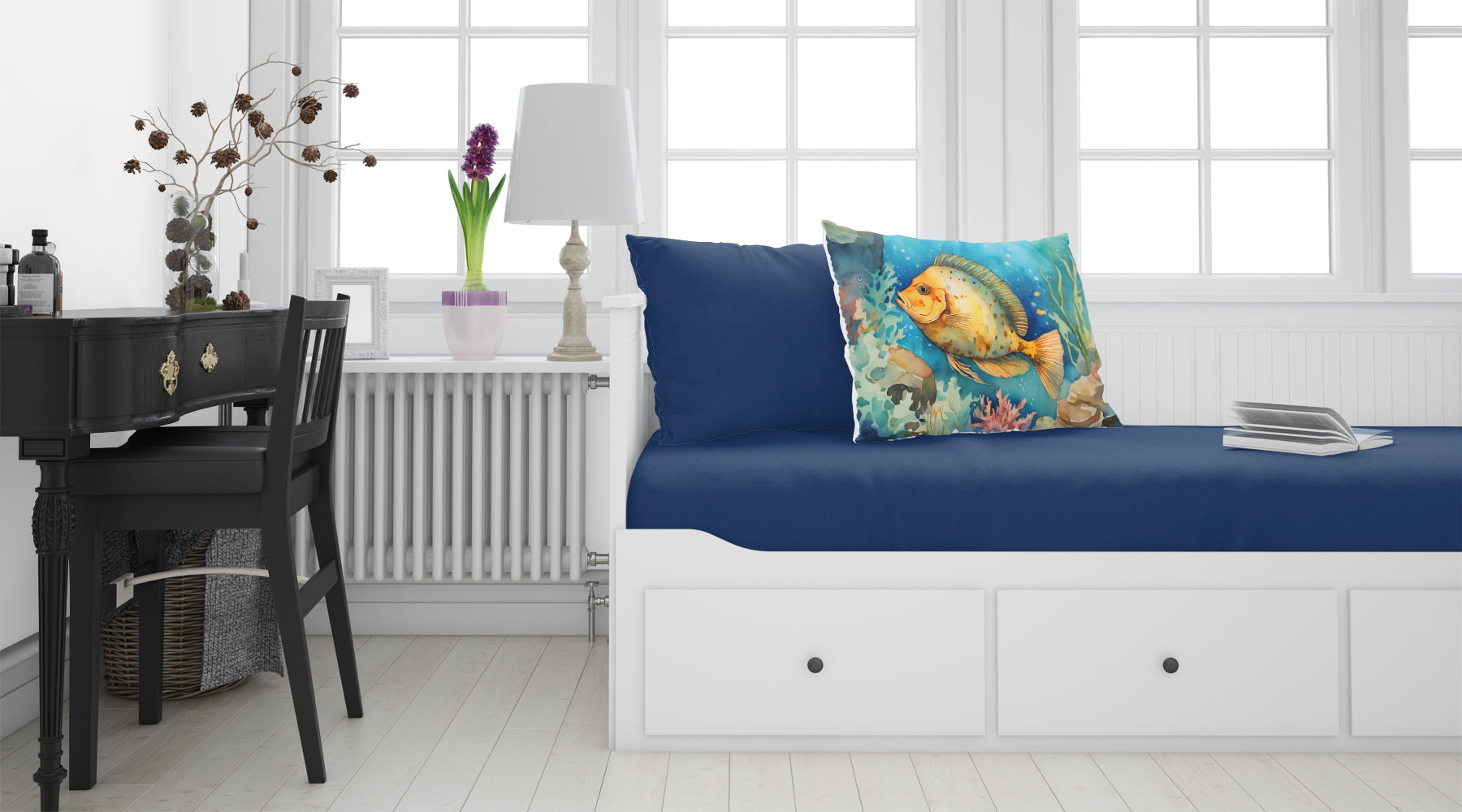 Flounder Standard Pillowcase Lightweight Super Soft Easy Care Decorative Artwork Pillowcase, Standard