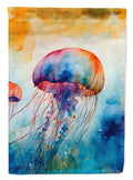 Jellyfish House Flag 28x40 Porch Sleeve Pole Decorative Outside Yard Banner Artwork Wall Hanging, Polyester