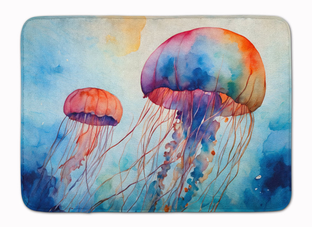 Jellyfish Memory Foam Kitchen Mat Machine Washable Anti-Fatigue Cushion Comfort Bath or Kitchen Rug