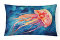 Jellyfish Decorative Throw Pillow 12x16 Indoor Outdoor Accent Cushion, Fabric Cover with Insert for Sofa, Bed, Porch & Living Room