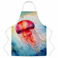 Jellyfish Apron Cooking Kitchen Server Baking Crafts Gardening for Adult Women Men, Unisex, Large, Multicolor