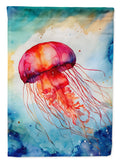Jellyfish House Flag 28x40 Porch Sleeve Pole Decorative Outside Yard Banner Artwork Wall Hanging, Polyester