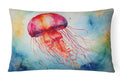 Jellyfish Decorative Throw Pillow 12x16 Indoor Outdoor Accent Cushion, Fabric Cover with Insert for Sofa, Bed, Porch & Living Room