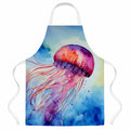 Jellyfish Apron Cooking Kitchen Server Baking Crafts Gardening for Adult Women Men, Unisex, Large, Multicolor
