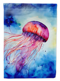 Jellyfish House Flag 28x40 Porch Sleeve Pole Decorative Outside Yard Banner Artwork Wall Hanging, Polyester