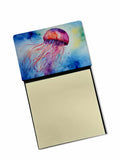 Jellyfish Watercolor Sticky Note Holder Refillable Dispenser Desk Accessory 3x3 Pad Gift