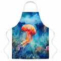 Jellyfish Apron Cooking Kitchen Server Baking Crafts Gardening for Adult Women Men, Unisex, Large, Multicolor
