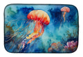 Jellyfish Dish Drying Mat Absorbent Dish Drying Mat Pad for Kitchen Counter Dish Drainer Mat for Countertop, 14 x 21", Multicolor