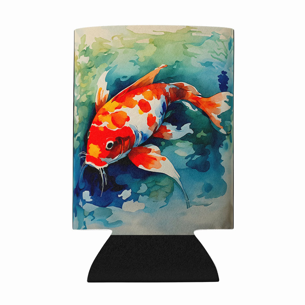 Koi Fish Can or Bottle Hugger Cooler Sleeve for Standard 12 oz Cans, Insulated Foam Beer & Soda Can Hugger Reusable