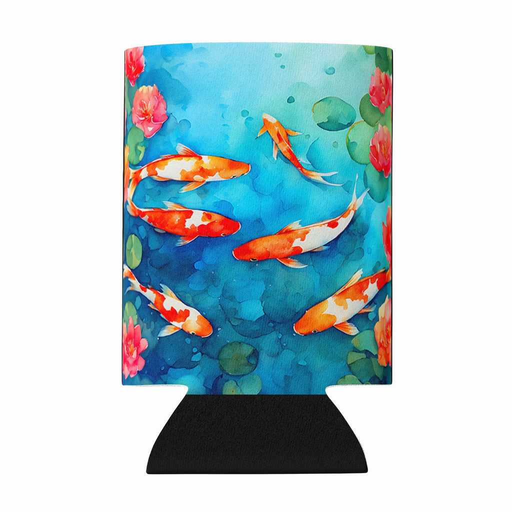 Koi Fish Can or Bottle Hugger Cooler Sleeve for Standard 12 oz Cans, Insulated Foam Beer & Soda Can Hugger Reusable