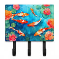 Koi Fish Leash or Key Holder Wall Hooks, Coat Rack Wall Mount, for Hanging Keys, Towels, Aprons, Leashes