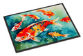 Koi Fish Doormat Indoor Outdoor 24H X 36W Front Door Mat Rugs for Entryway, Non Slip Washable Low Pile,