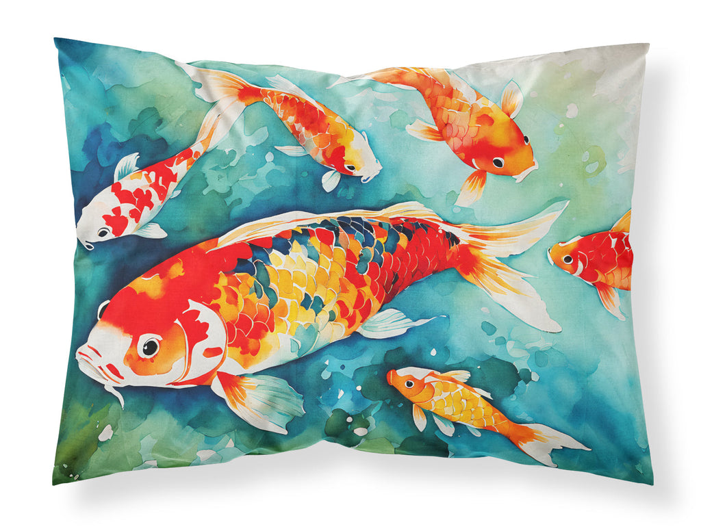 Koi Fish Standard Pillowcase Lightweight Super Soft Easy Care Decorative Artwork Pillowcase, Standard