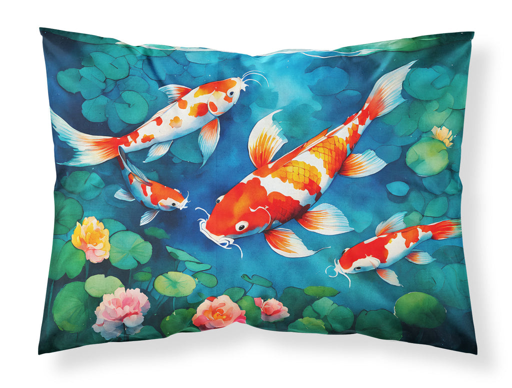 Koi Fish Standard Pillowcase Lightweight Super Soft Easy Care Decorative Artwork Pillowcase, Standard