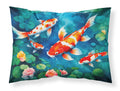 Koi Fish Standard Pillowcase Lightweight Super Soft Easy Care Decorative Artwork Pillowcase, Standard