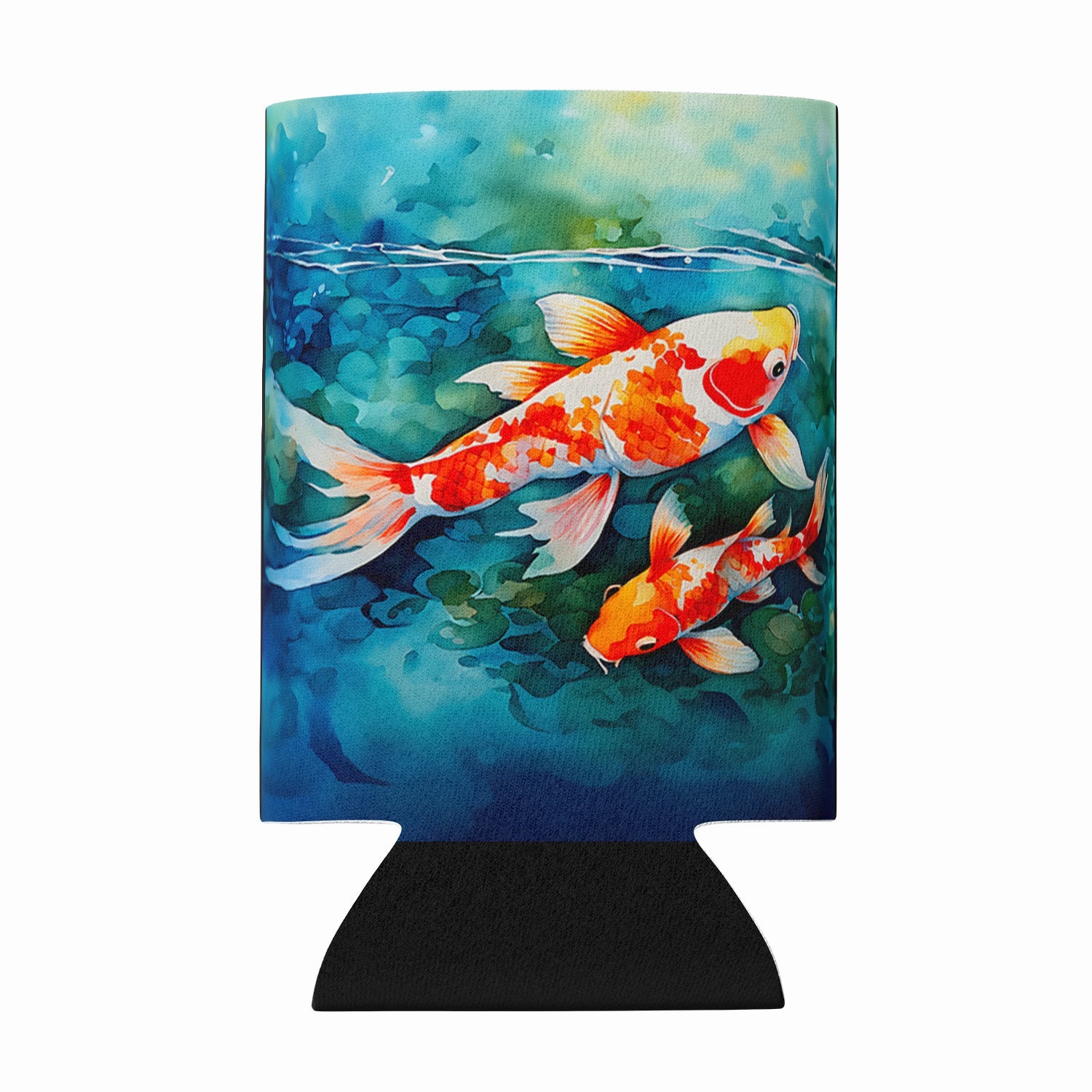 Koi Fish Can or Bottle Hugger Cooler Sleeve for Standard 12 oz Cans, Insulated Foam Beer & Soda Can Hugger Reusable