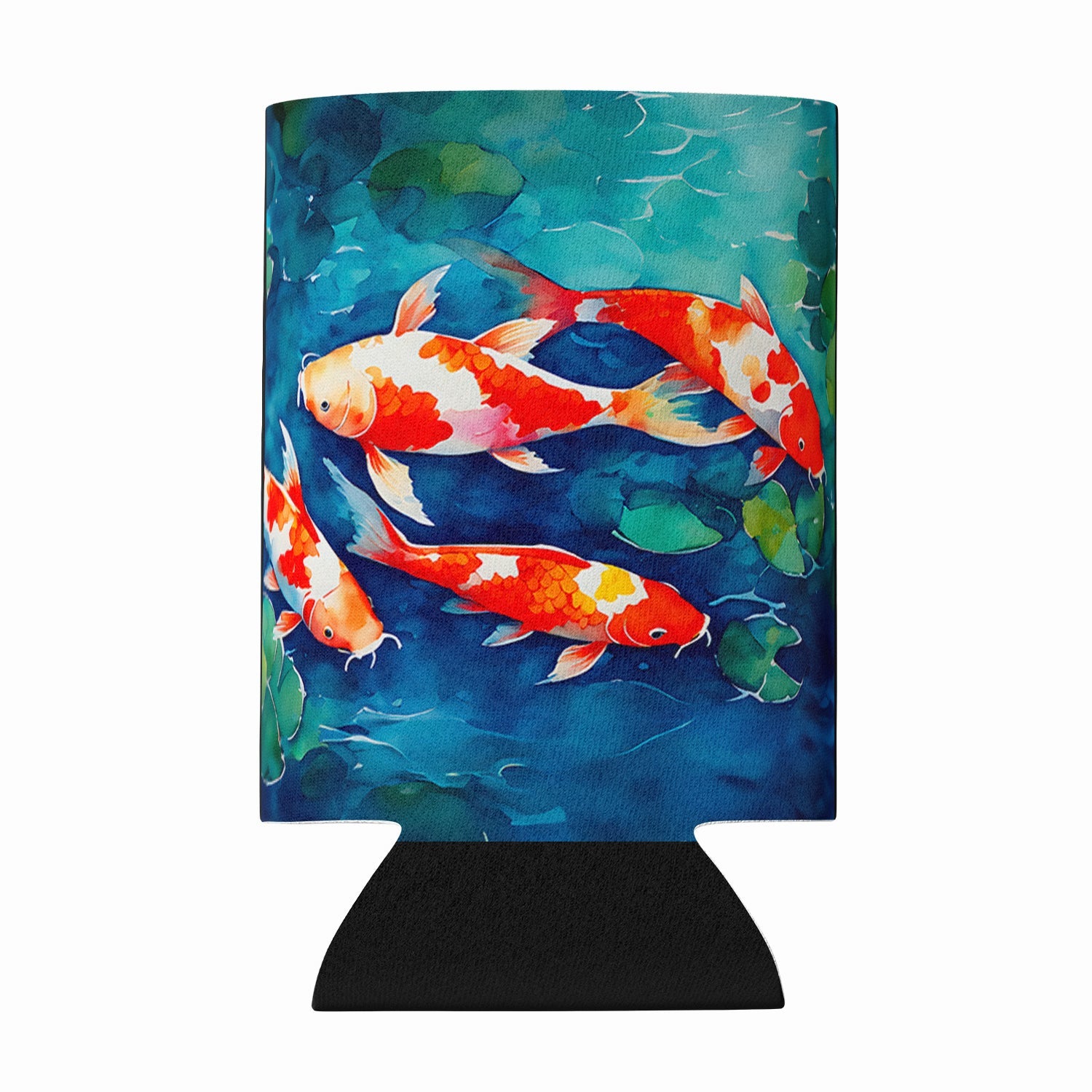 Koi Fish Can or Bottle Hugger Cooler Sleeve for Standard 12 oz Cans, Insulated Foam Beer & Soda Can Hugger Reusable