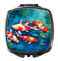 Koi Fish Compact Mirror Decorative Travel Makeup Mirror for Women Girls Gifts Pocket Makeup Mirror Folding Handheld