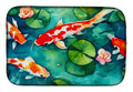Koi Fish Dish Drying Mat Absorbent Dish Drying Mat Pad for Kitchen Counter Dish Drainer Mat for Countertop, 14 x 21", Multicolor