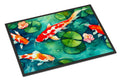 Koi Fish Doormat Indoor Outdoor 18H X 27W Front Door Mat Rugs for Entryway, Non Slip Washable