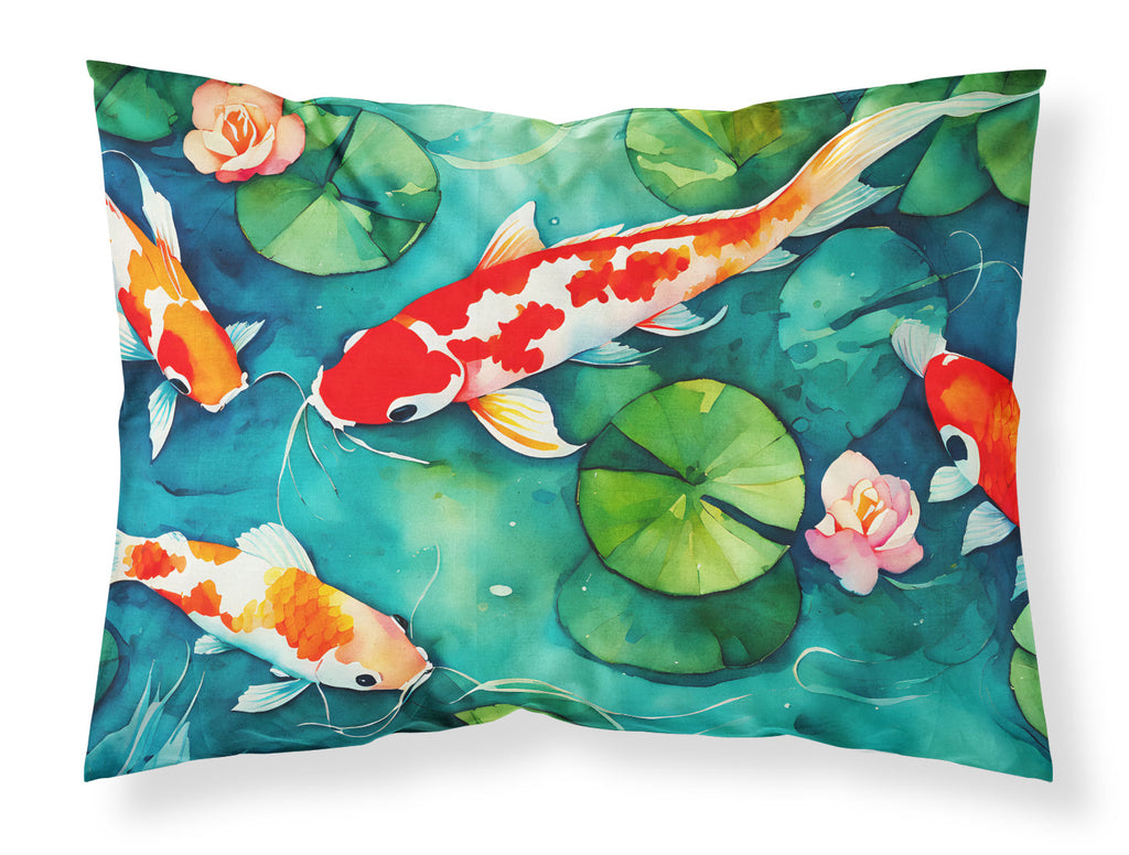 Koi Fish Standard Pillowcase Lightweight Super Soft Easy Care Decorative Artwork Pillowcase, Standard