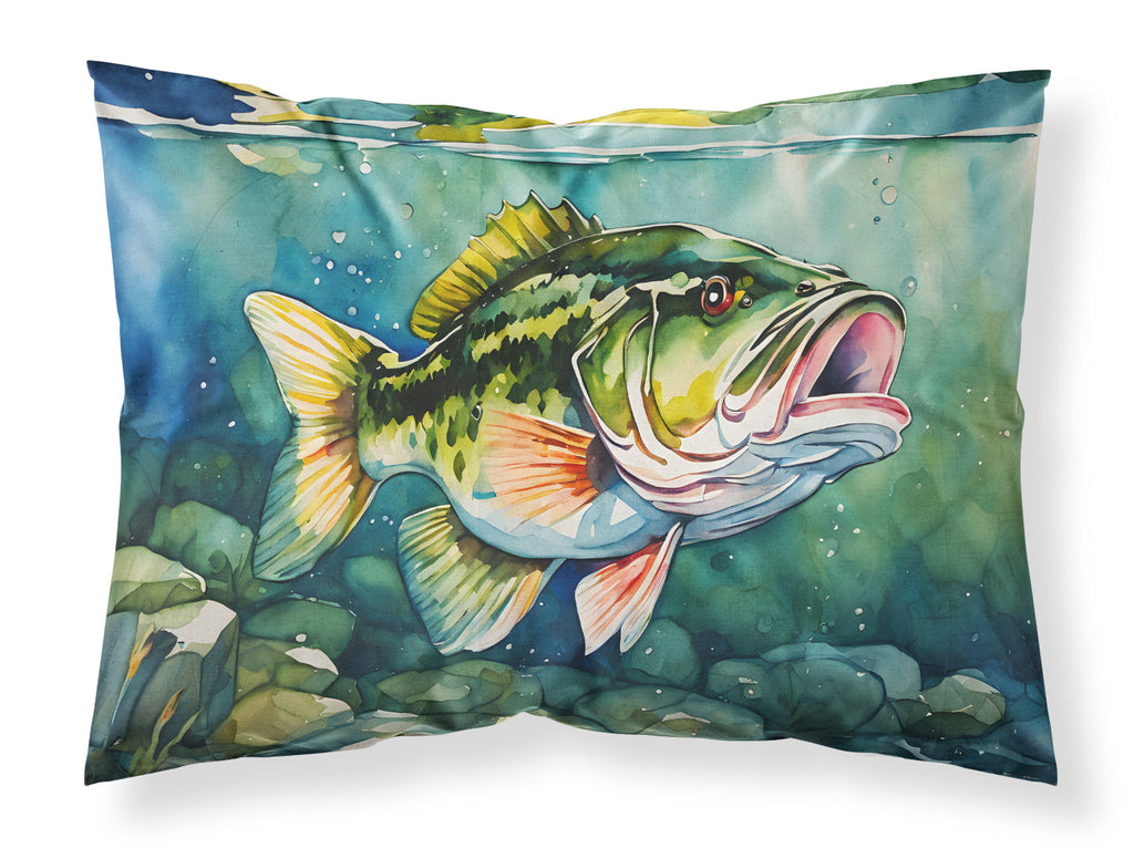 Largemouth Bass Standard Pillowcase Lightweight Super Soft Easy Care Decorative Artwork Pillowcase, Standard