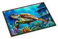 Loggerhead Sea Turtle Doormat Indoor Outdoor 24H X 36W Front Door Mat Rugs for Entryway, Non Slip Washable Low Pile,