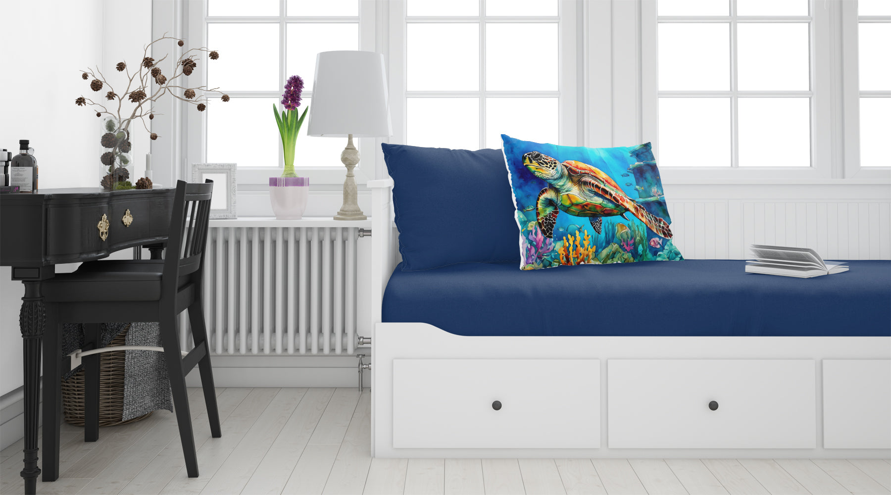 Loggerhead Sea Turtle Standard Pillowcase Lightweight Super Soft Easy Care Decorative Artwork Pillowcase, Standard