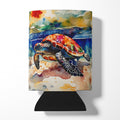 Loggerhead Sea Turtle Can or Bottle Hugger Cooler Sleeve for Standard 12 oz Cans, Insulated Foam Beer & Soda Can Hugger Reusable