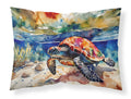 Loggerhead Sea Turtle Standard Pillowcase Lightweight Super Soft Easy Care Decorative Artwork Pillowcase, Standard