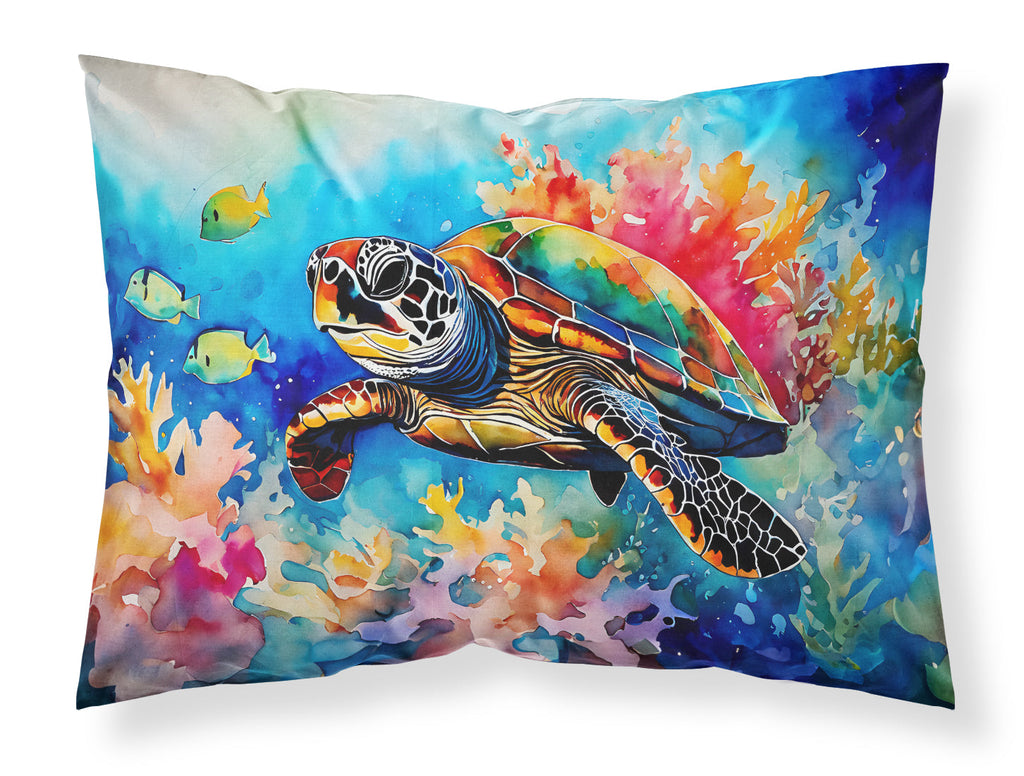 Loggerhead Sea Turtle Standard Pillowcase Lightweight Super Soft Easy Care Decorative Artwork Pillowcase, Standard