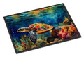 Loggerhead Sea Turtle Doormat Indoor Outdoor 18H X 27W Front Door Mat Rugs for Entryway, Non Slip Washable