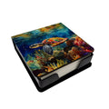 Loggerhead Sea Turtle PU Leather Note Paper Holder with Artist-Designed Cover, Desk Accessory, Office Gift
