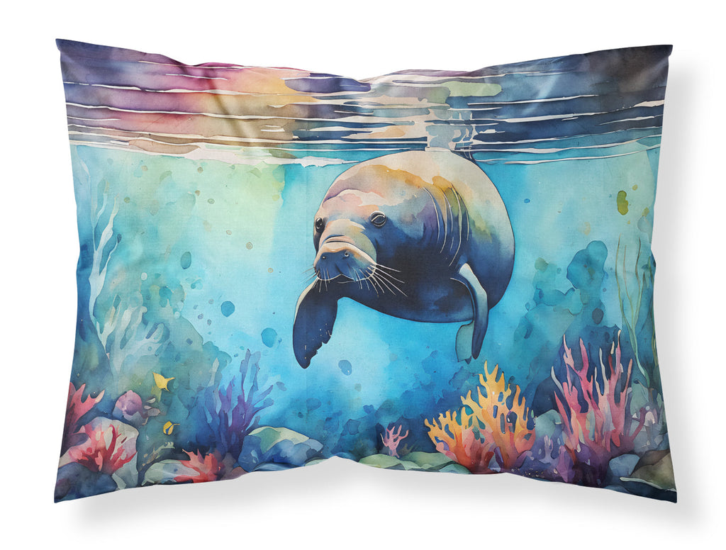 Manatee Standard Pillowcase Lightweight Super Soft Easy Care Decorative Artwork Pillowcase, Standard
