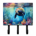 Manatee Leash or Key Holder Wall Hooks, Coat Rack Wall Mount, for Hanging Keys, Towels, Aprons, Leashes