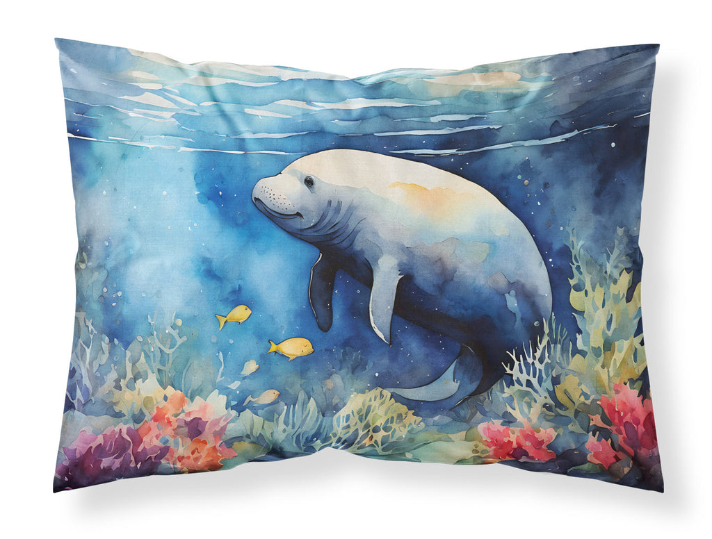 Manatee Standard Pillowcase Lightweight Super Soft Easy Care Decorative Artwork Pillowcase, Standard