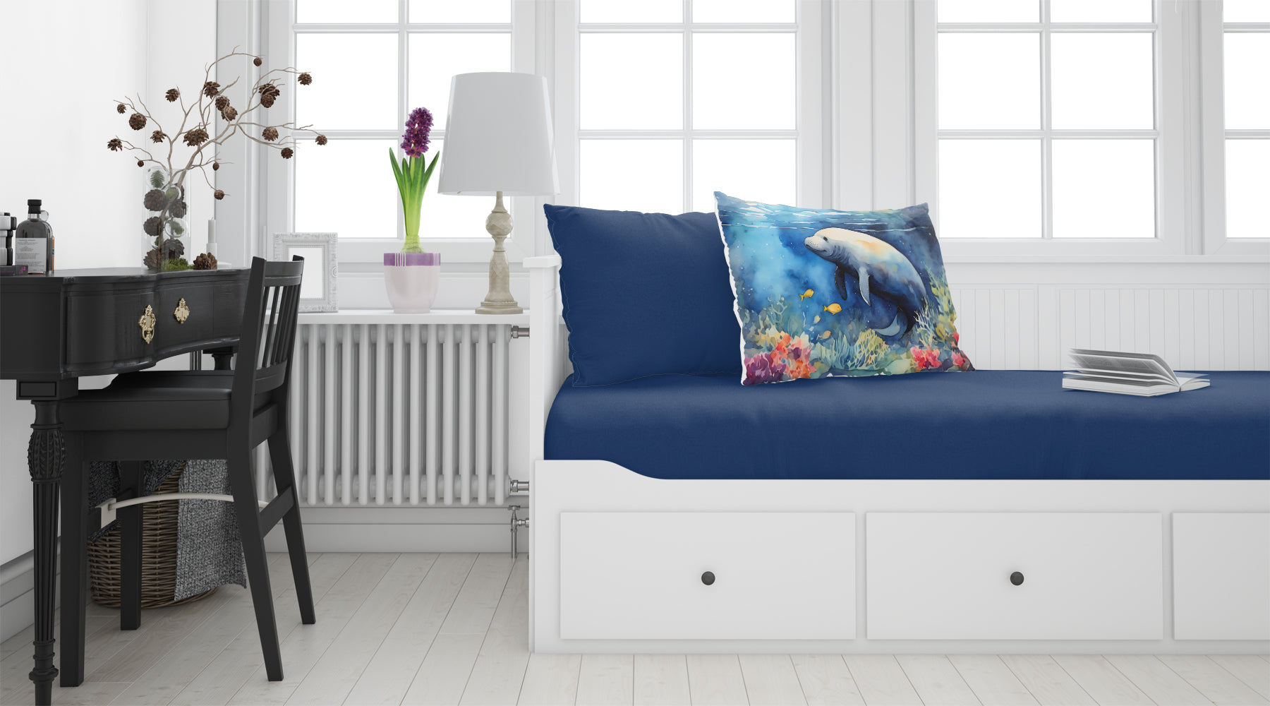 Manatee Standard Pillowcase Lightweight Super Soft Easy Care Decorative Artwork Pillowcase, Standard