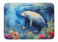 Manatee Memory Foam Kitchen Mat Machine Washable Anti-Fatigue Cushion Comfort Bath or Kitchen Rug