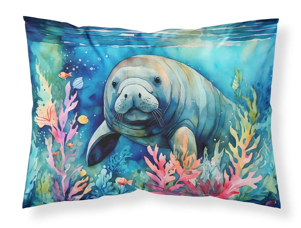 Manatee Standard Pillowcase Lightweight Super Soft Easy Care Decorative Artwork Pillowcase, Standard