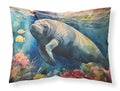 Manatee Standard Pillowcase Lightweight Super Soft Easy Care Decorative Artwork Pillowcase, Standard