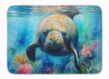 Manatee Memory Foam Kitchen Mat Machine Washable Anti-Fatigue Cushion Comfort Bath or Kitchen Rug