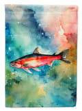 Salmon House Flag 28x40 Porch Sleeve Pole Decorative Outside Yard Banner Artwork Wall Hanging, Polyester