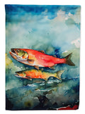 Salmon House Flag 28x40 Porch Sleeve Pole Decorative Outside Yard Banner Artwork Wall Hanging, Polyester