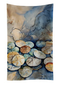 Sand Dollars Kitchen Towel Velour Plush Front and Cotton Loop Back Machine Washable